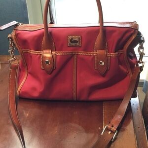 Dooney & Bourke Wayfarer Nylon Leather Satchel Crossbody